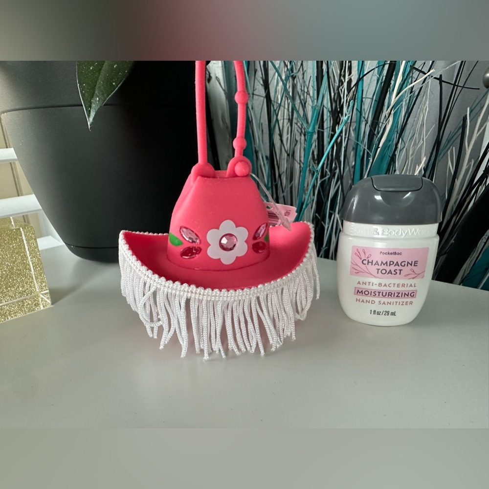 BBW Cowgirl PocketBac Holder and Champagne Toast Sanitizer Bottle